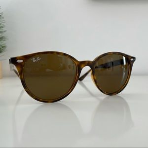Ray-Ban 4305 Tortoise Shell Sunglasses with Dark Brown Lenses